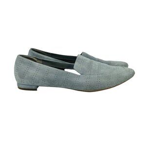 Aerosoles Shoes Womens Size 8.5 Gray-Blue Leather Suede Slip On Comfort Loafer
